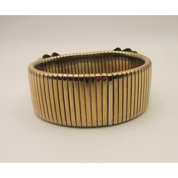 Kirks Folly Rosegoldtone Cobra Strech Shell Aurora Boreals Details Bracelet Rare - Picture 10 of 13